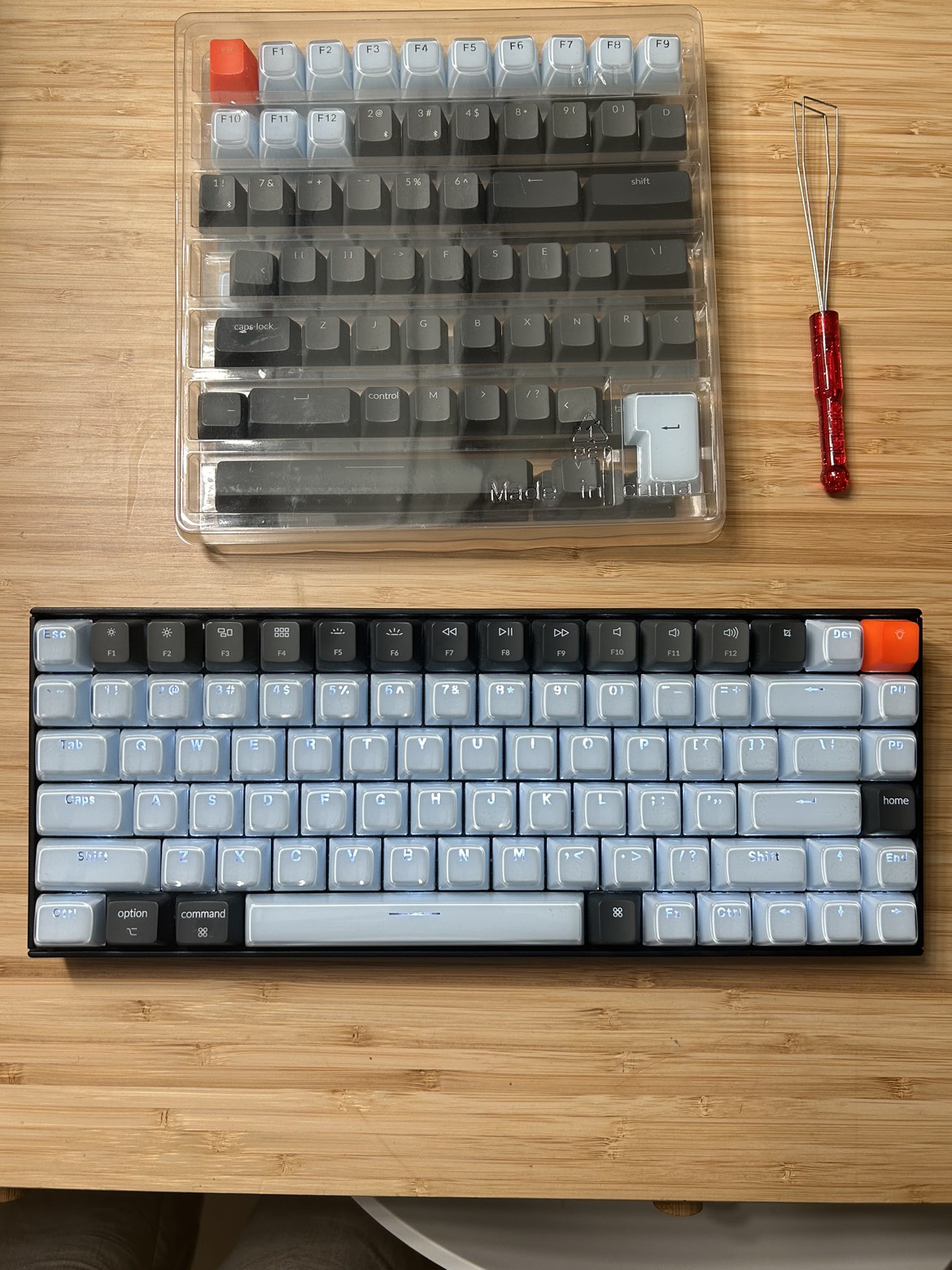 Keychron K2 Mechanical Keyboard Red Switch - Custom Keycaps thumbnail