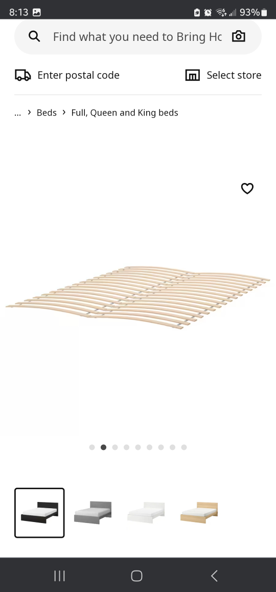 full size bed frame black - photo 2
