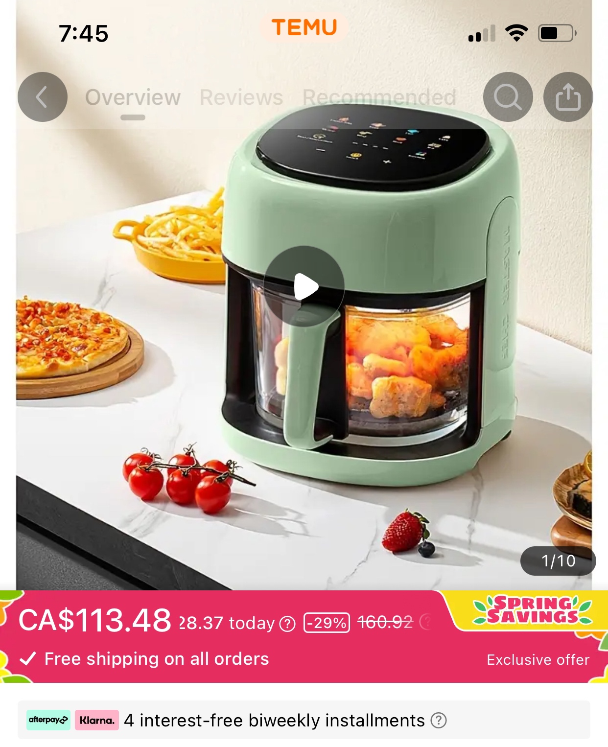 Smart Air Fryer 4.5L - 10 Functions - photo 5