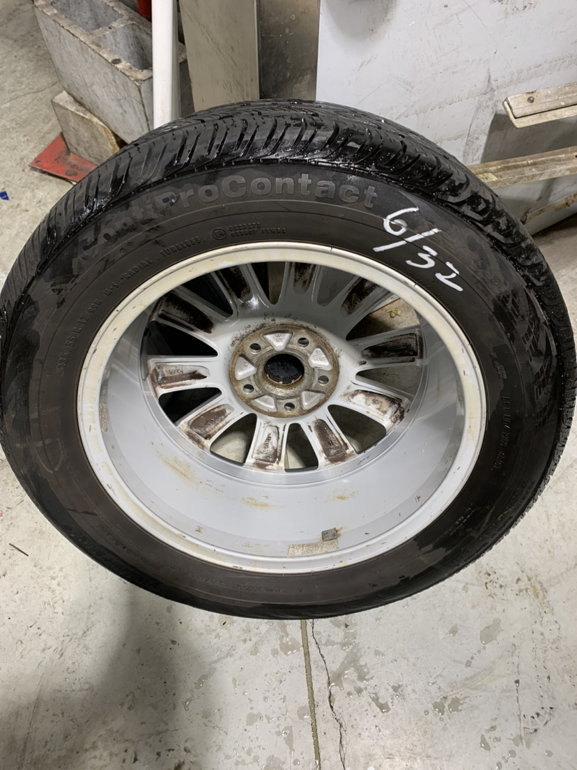 VW OEM Alloy Rims with Four Continental tires - photo 3