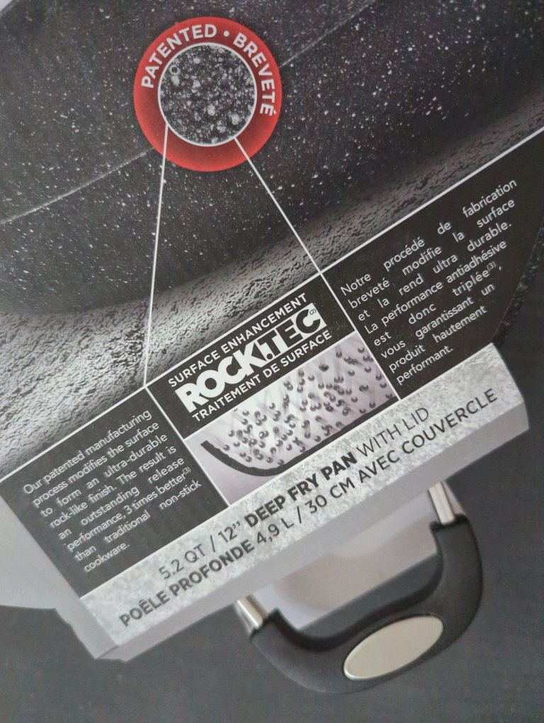 The Rock Starfrit 12" Deep Fry Pan with Lid image indicator(2)