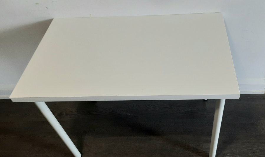 IKEA office table White and Ergonomic chair Black - photo 5