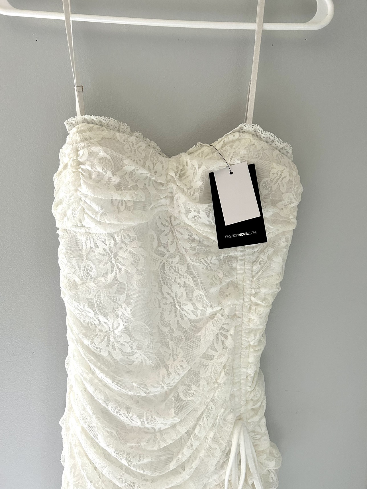 White mini dress - photo 4