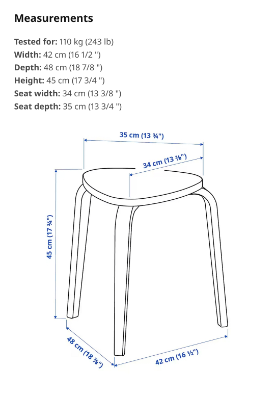 Two Ikea Kyrre stools - photo 2