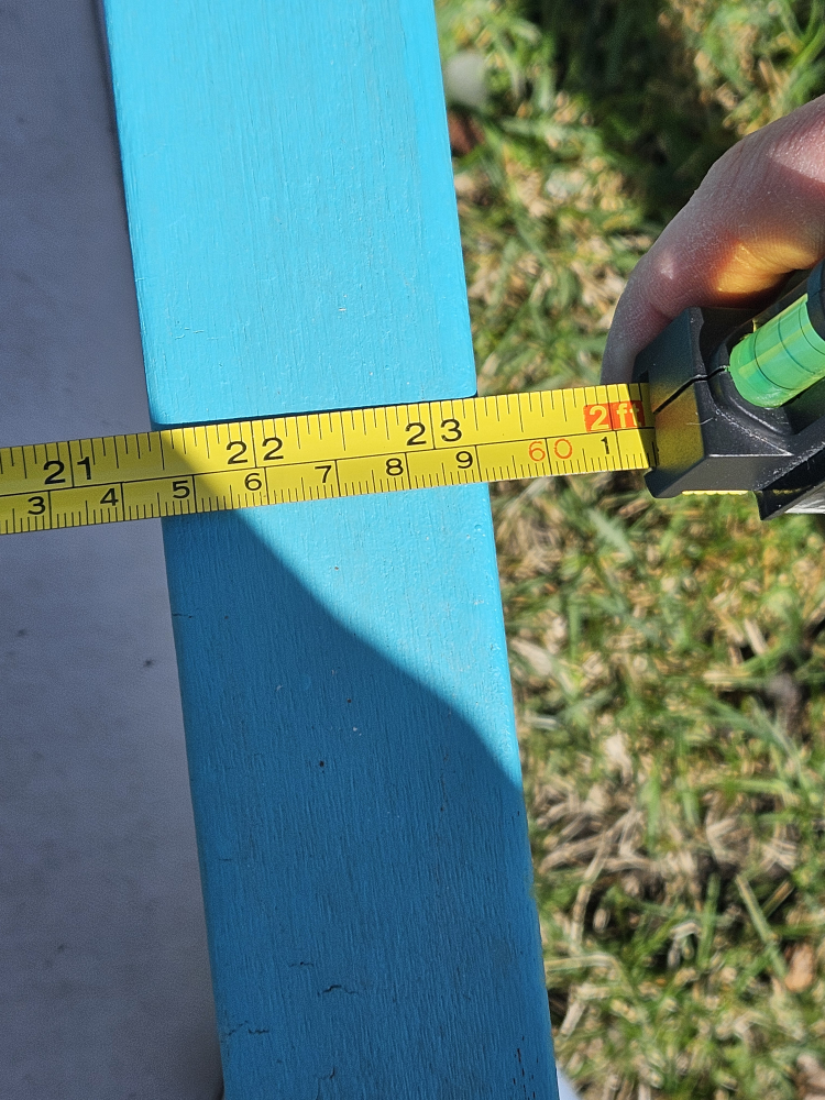 teal patio wooden set - photo 2