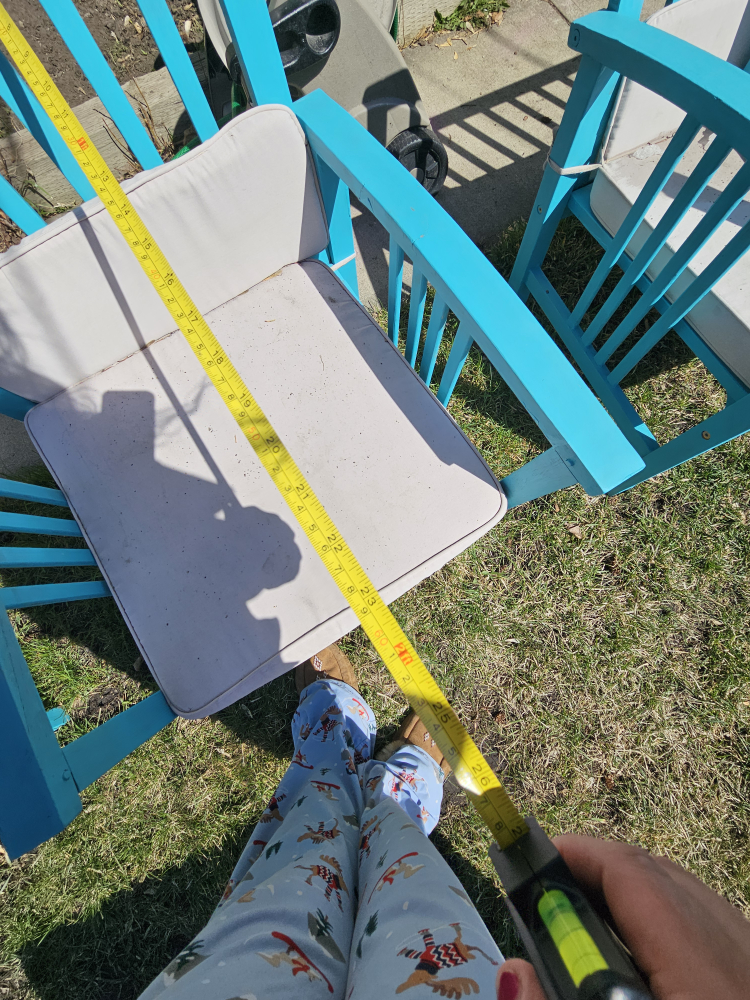 teal patio wooden set - photo 3