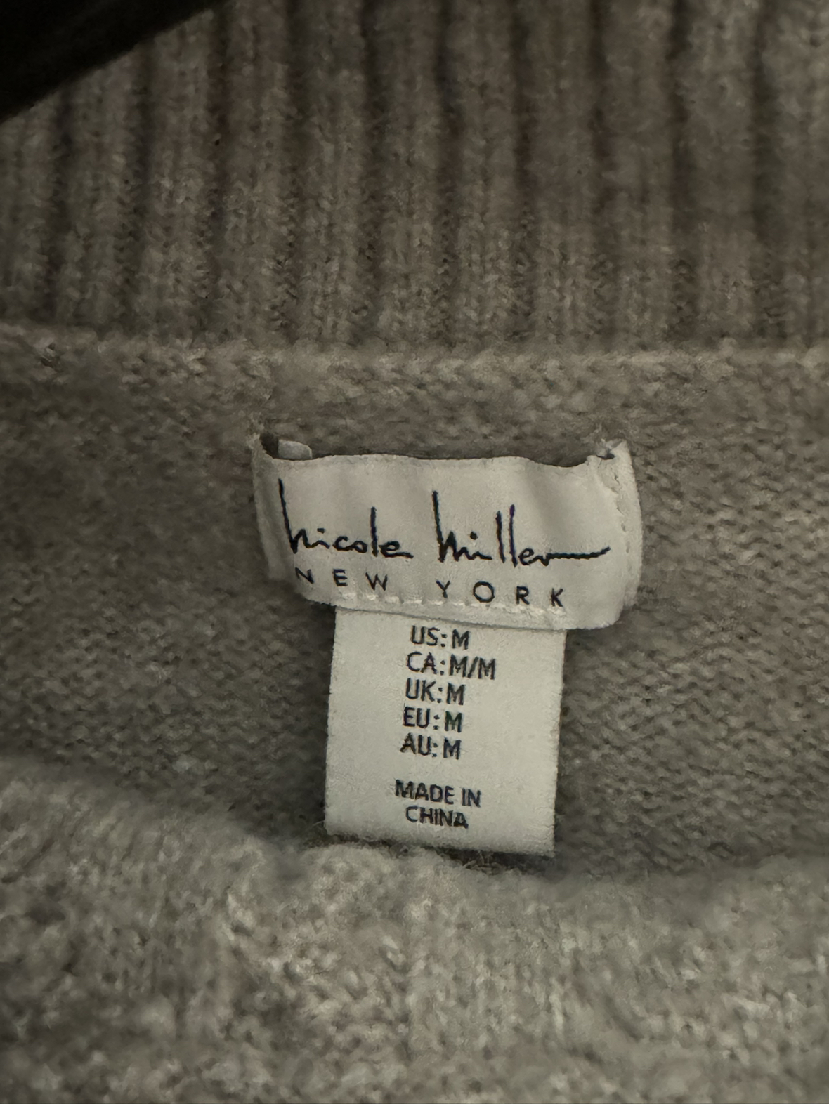 Asymmetrical Collar Nicole Miller Sweater- image indicator(3)