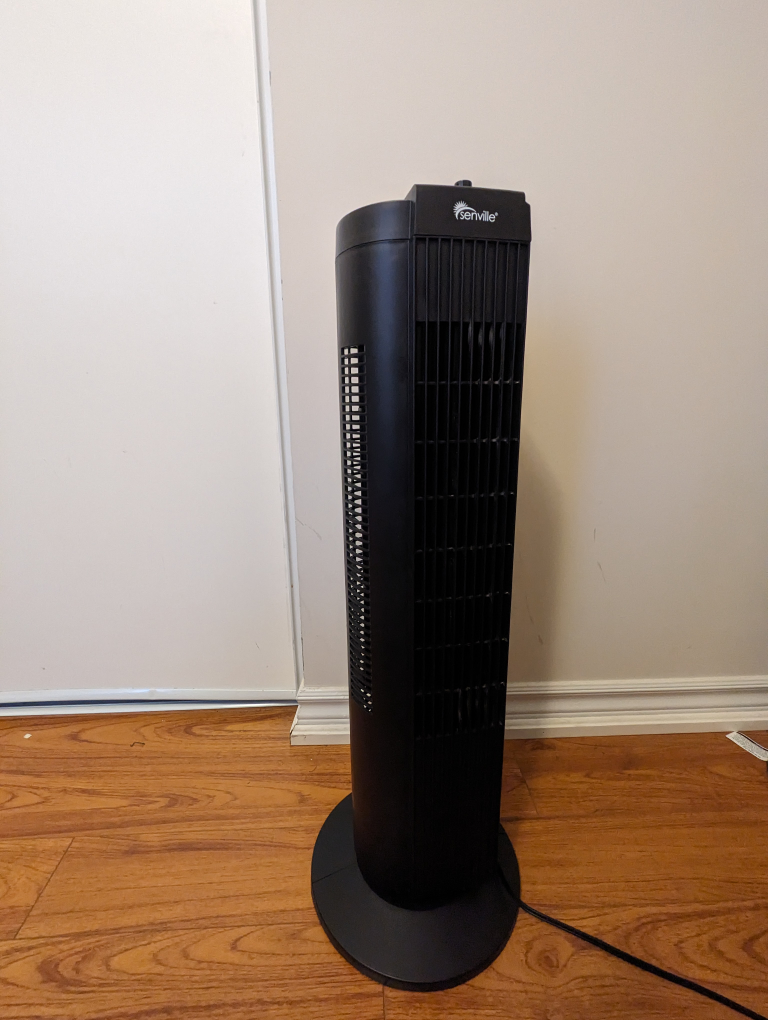 Oscillating tower fan