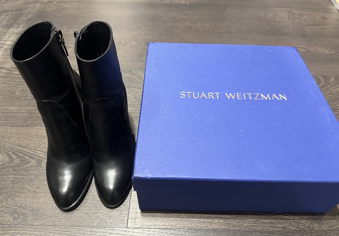 Stuart Weitzman - Black Calf leather Boots 35.5/5