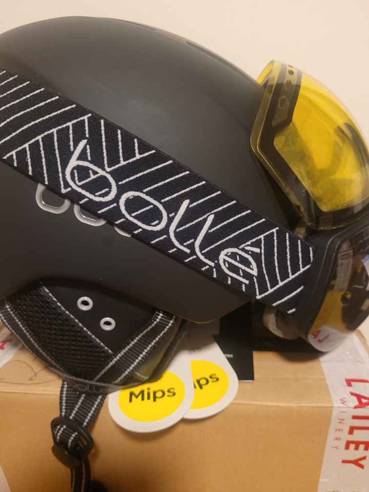 snowboard helmet with goggles