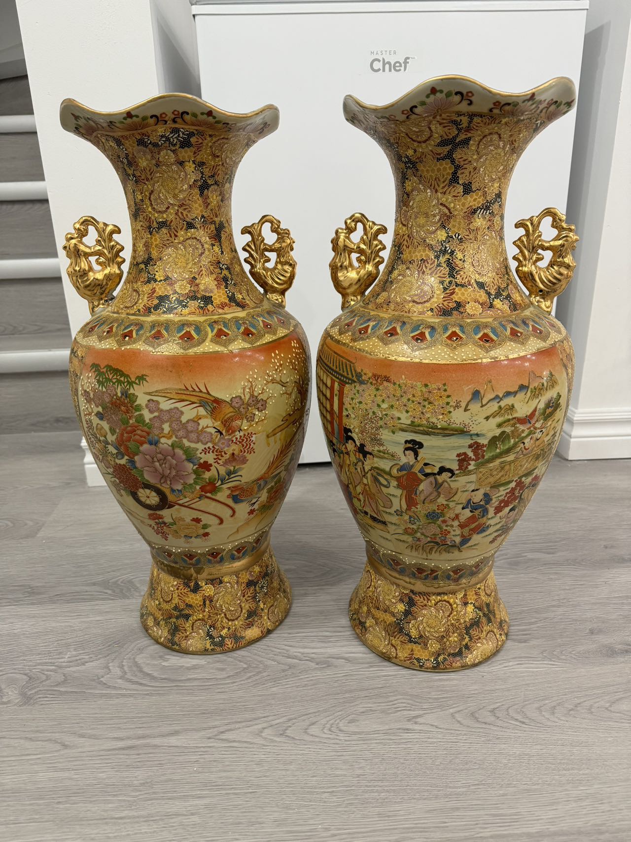 2 Large Decorative vases