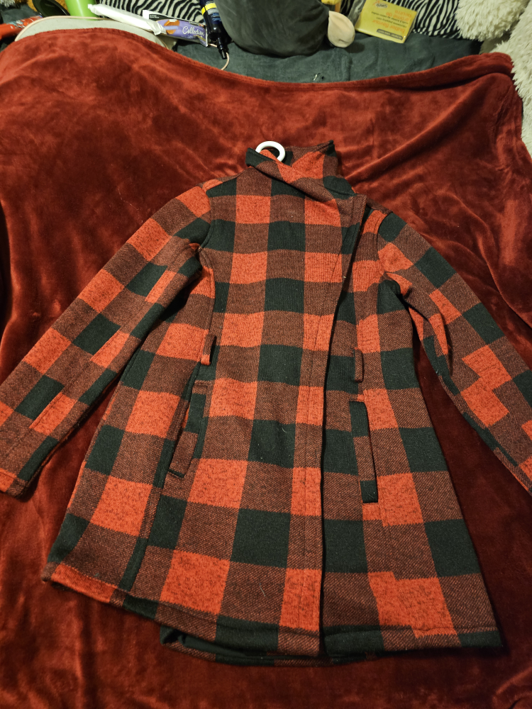 Red winter jacket