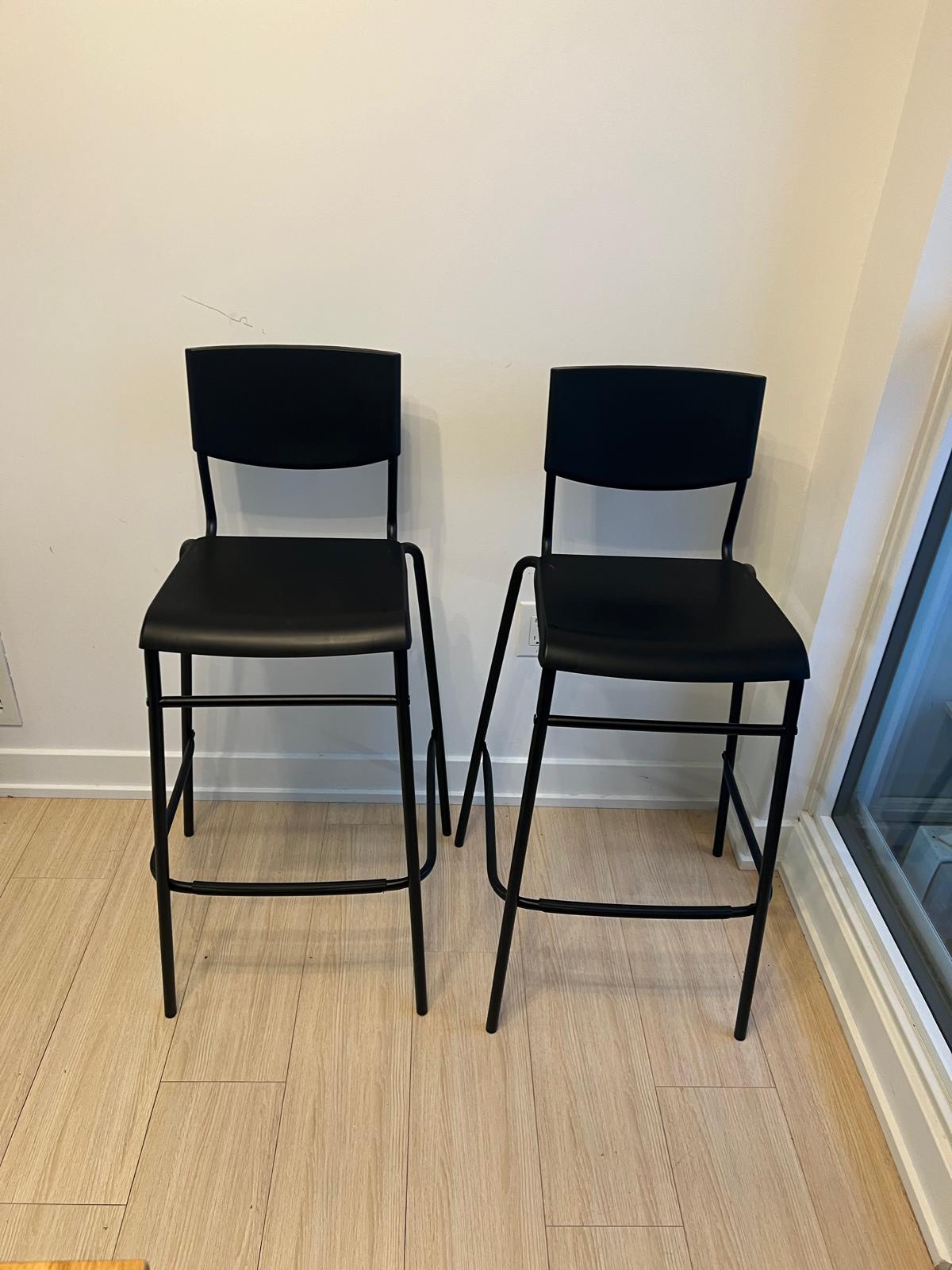 IKEA STIG - Bar stool with backrest (2) thumbnail