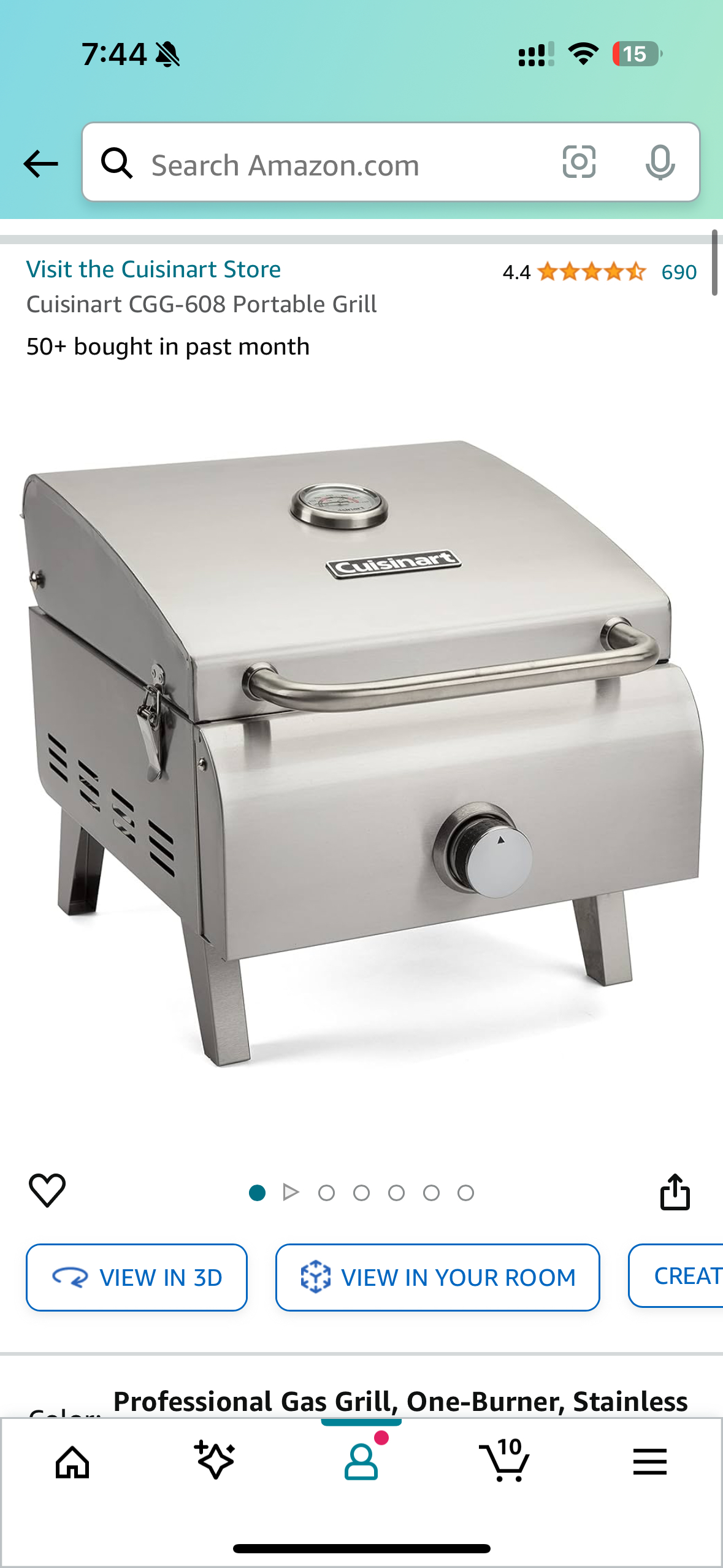 Cuisinart Propane Gas Portable Grill - photo 4