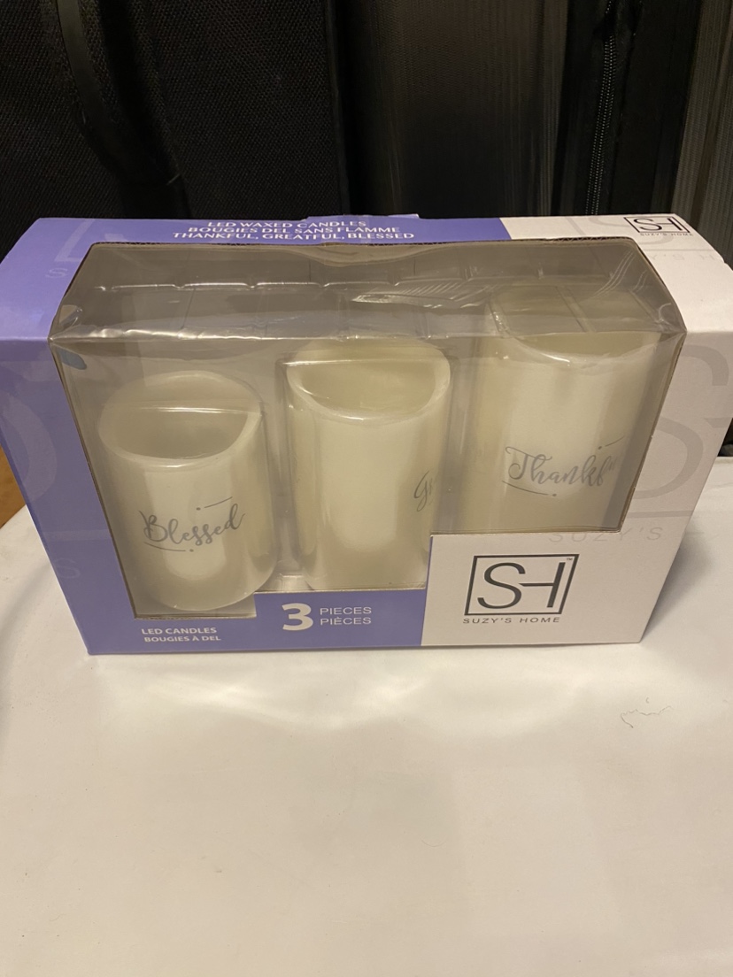 LED waxed candles