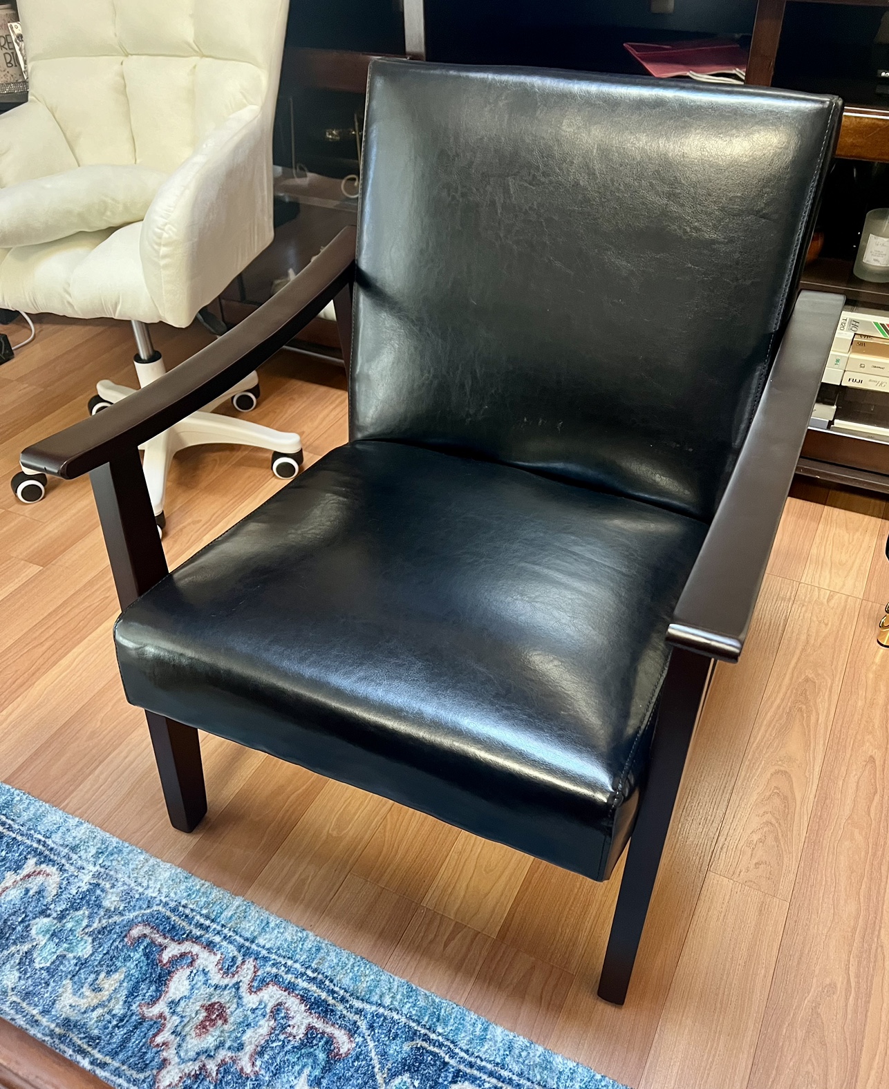 Asmat 24.5" W Faux Leather Armchair