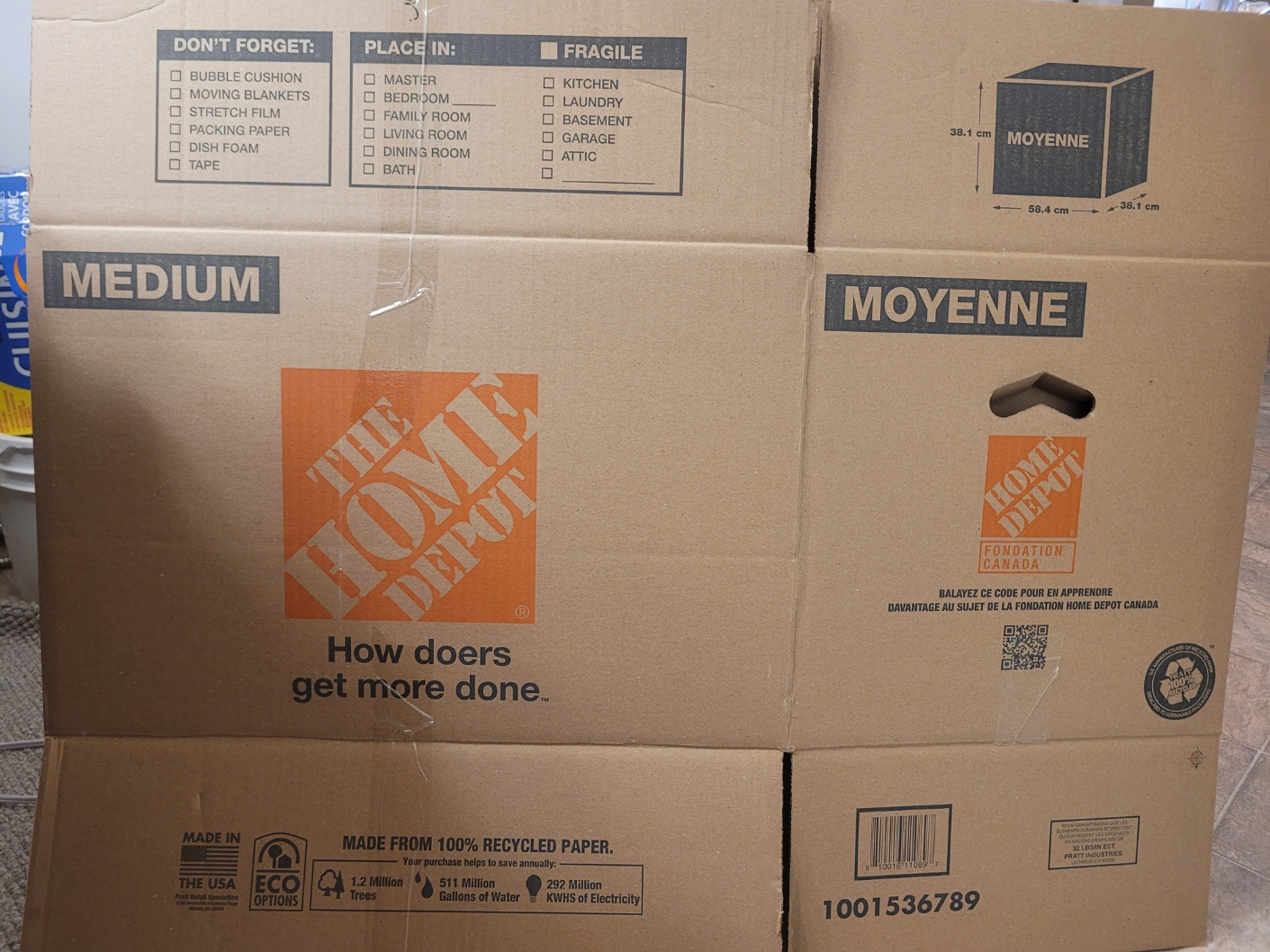 Home depot moving box ( 25 boxes ) - photo 2
