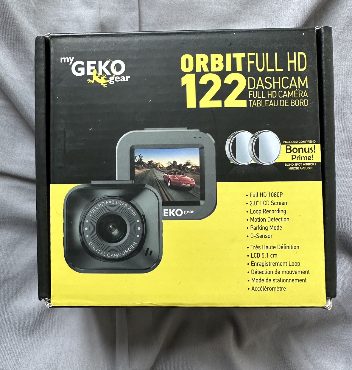$20-NEW-Orbit full HD 122 dashcam thumbnail
