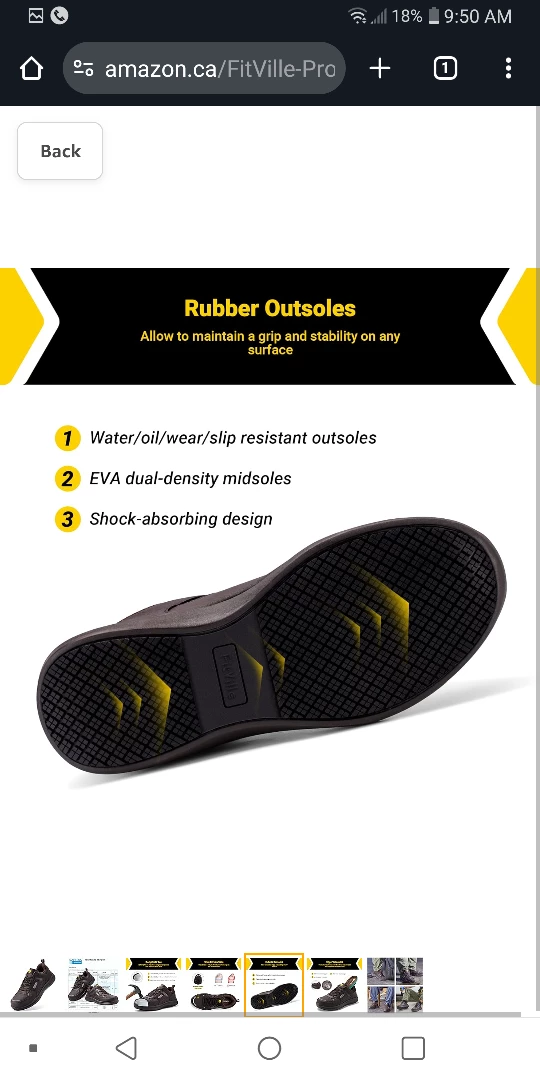 NEW !  Safety Work Shoes 'steele toed' image indicator(4)