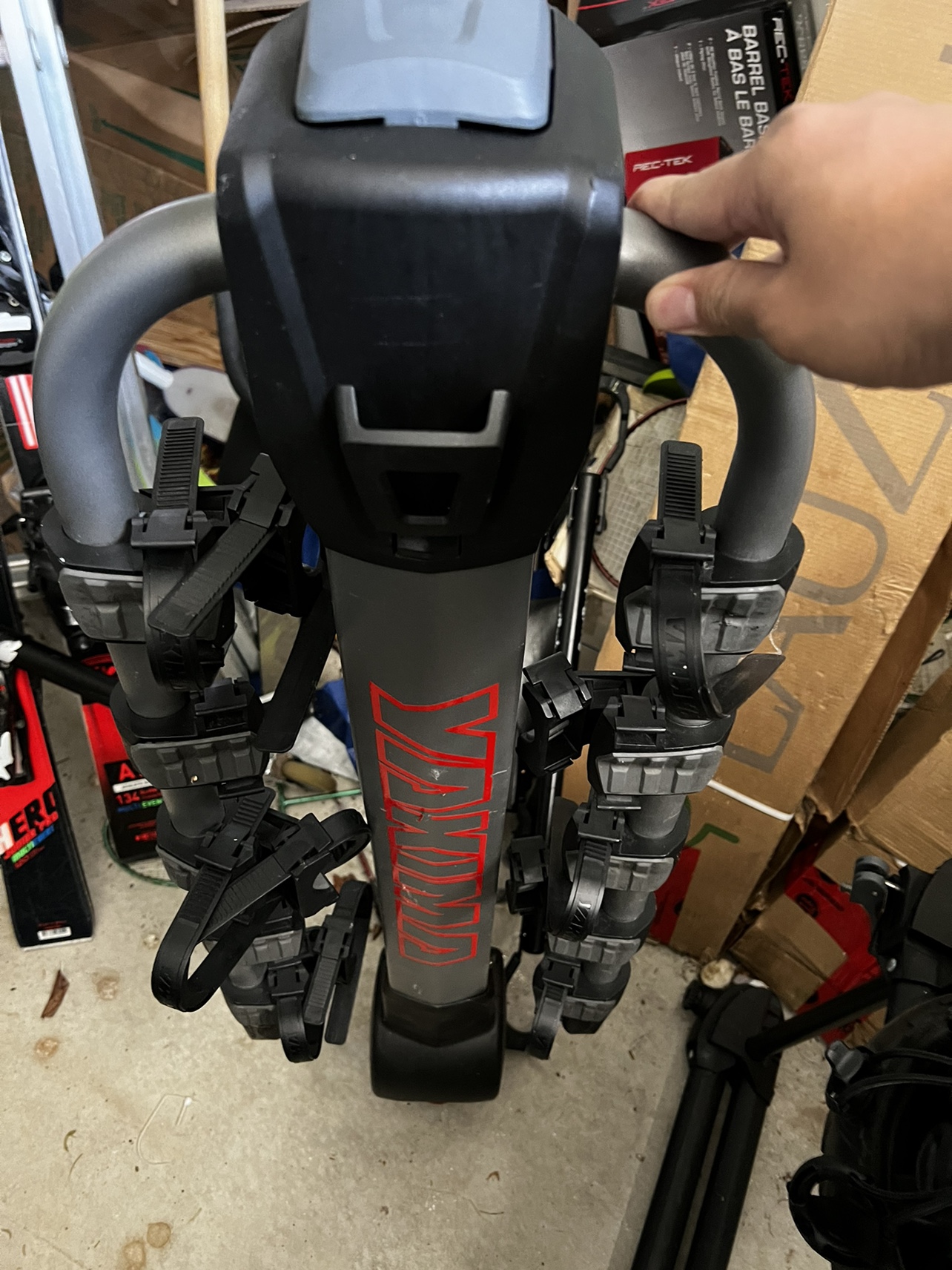 Yakima hitch bike rack 5 bike + 2 bike adapter bar - photo 4