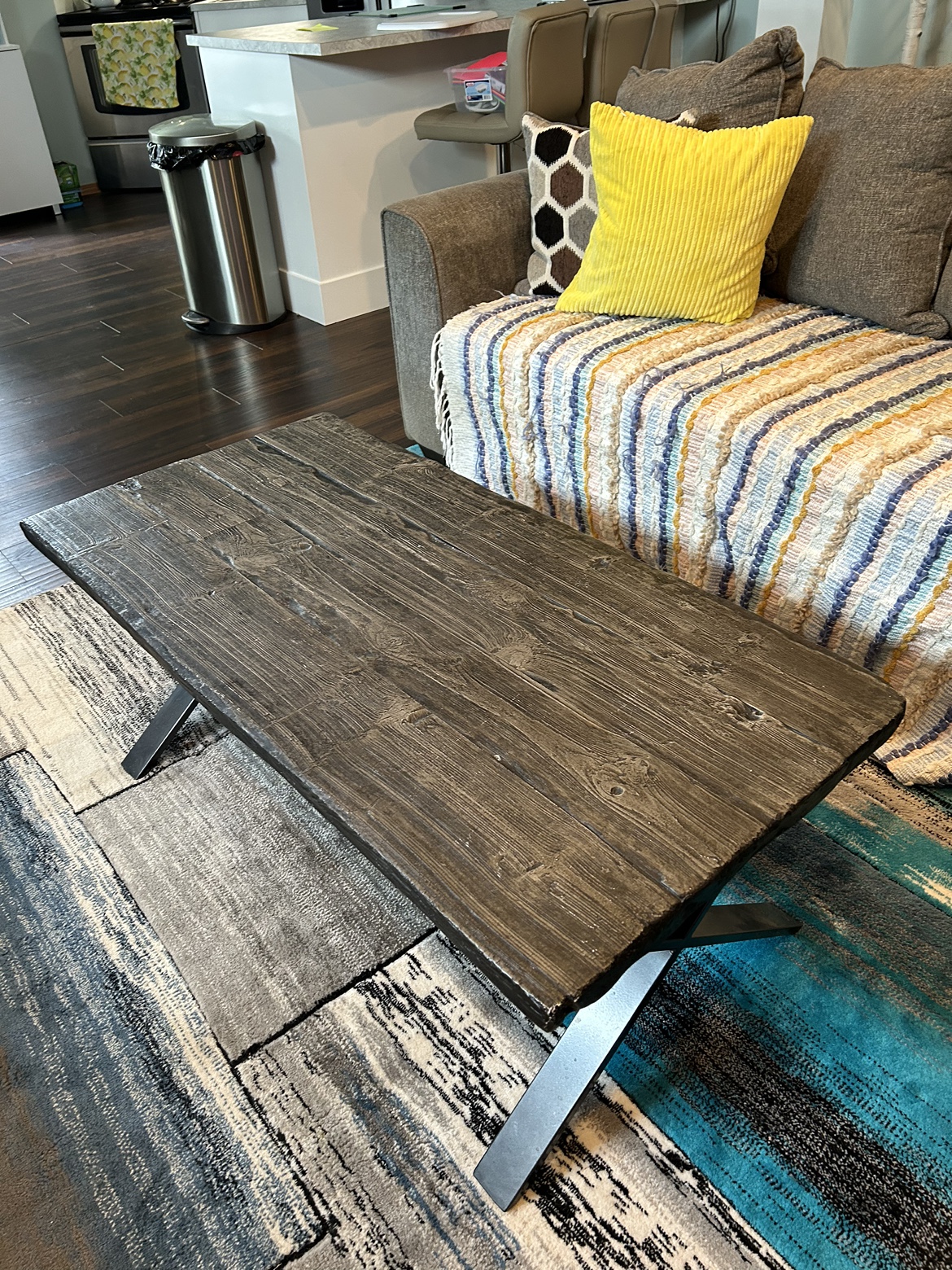 Metal coffee table