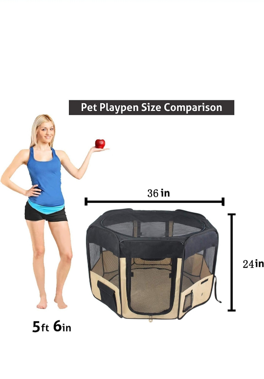 Portable Foldable Pet Playpen thumbnail