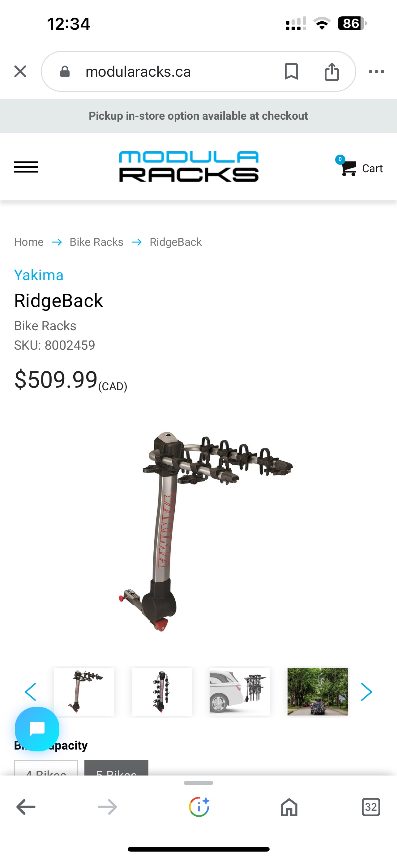 Yakima hitch bike rack 5 bike + 2 bike adapter bar