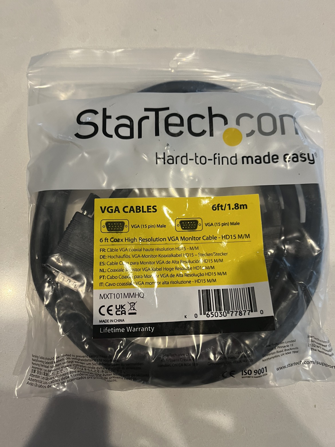 🧡Star Tech - VGA cables - brand new in package thumbnail