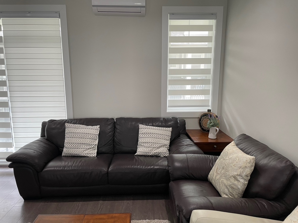 Set of Leather Sofa and Coffee Tables - photo 2