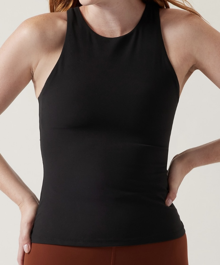 ATHLETA BUILT-IN BRA TANK A-C (Brand New)
