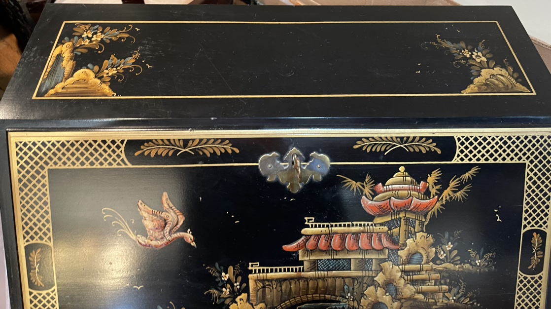 Maddox Chinoiserie Black Desk 🥕🥕🥕 - photo 3