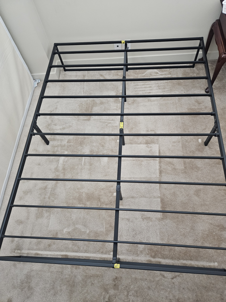 queen bed frame and mattress - photo 3
