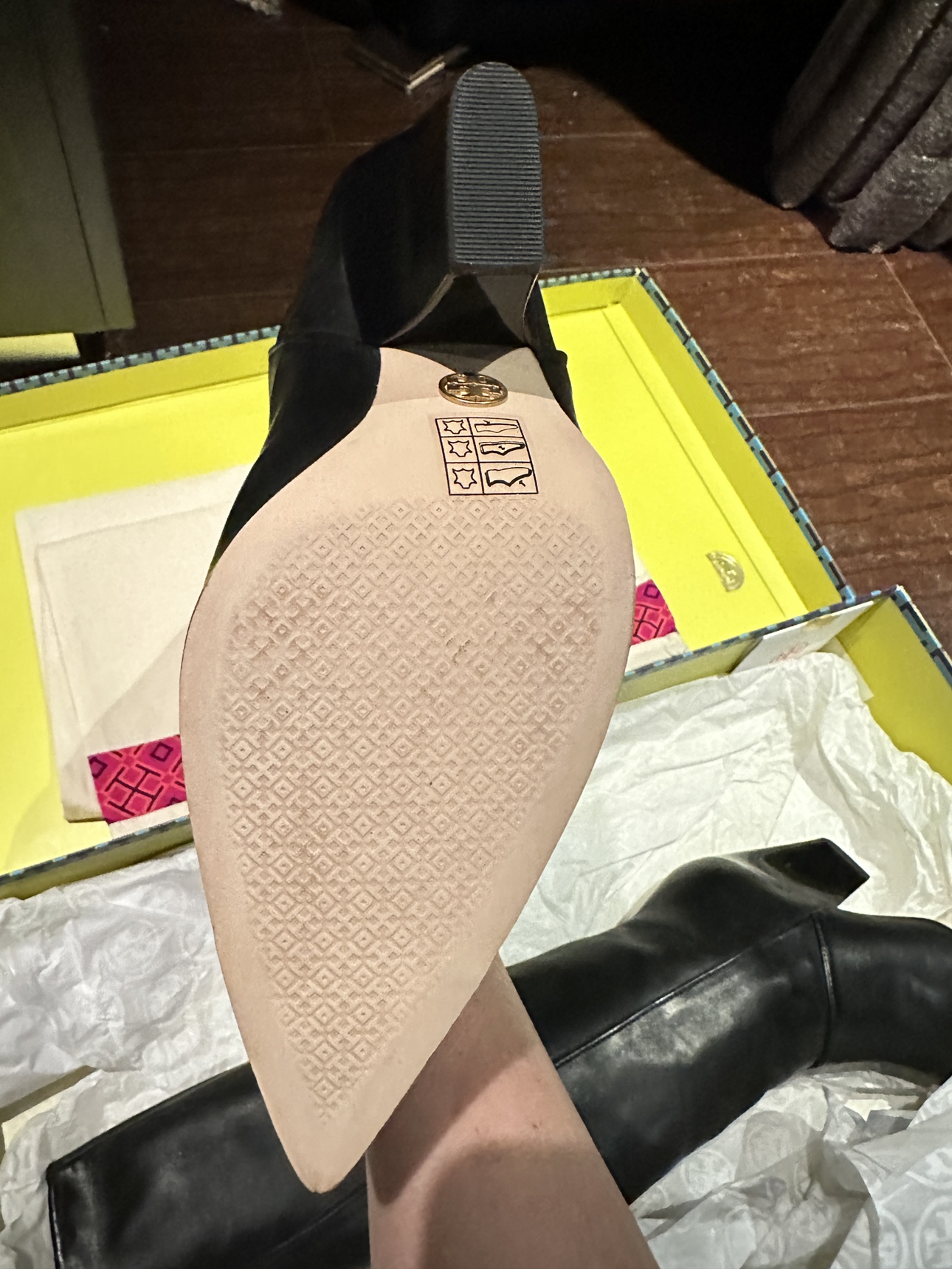 Brand new Tory Burch leather tall boots, knee high image indicator(4)