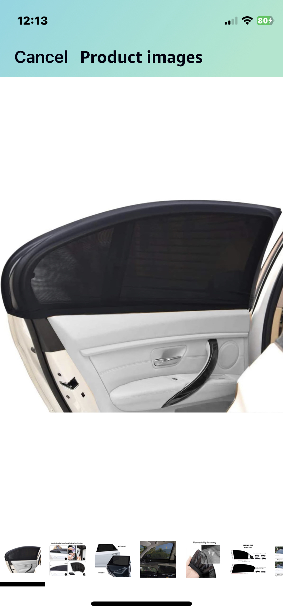 Car Window Sun Shade, 3 PCS image indicator(3)