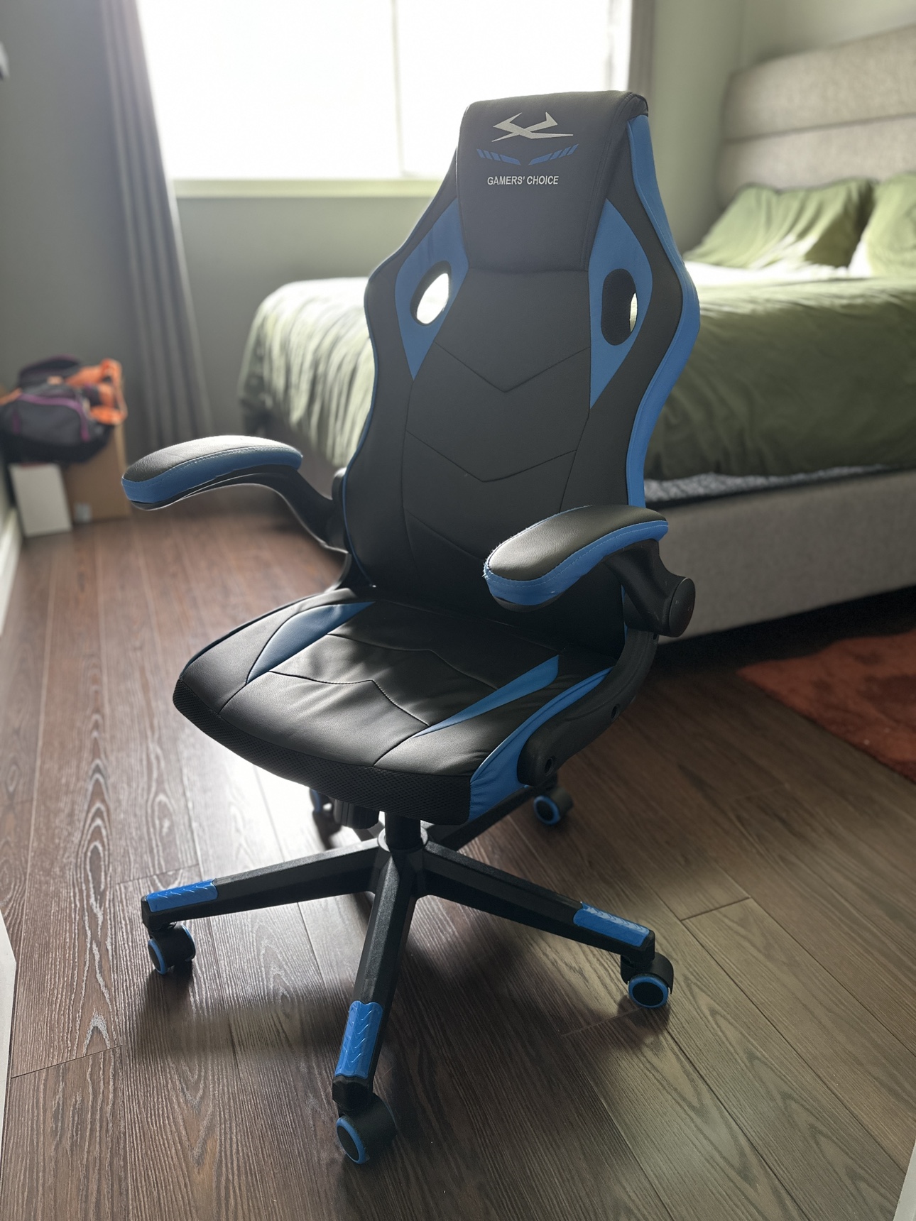 Blue gaming chair