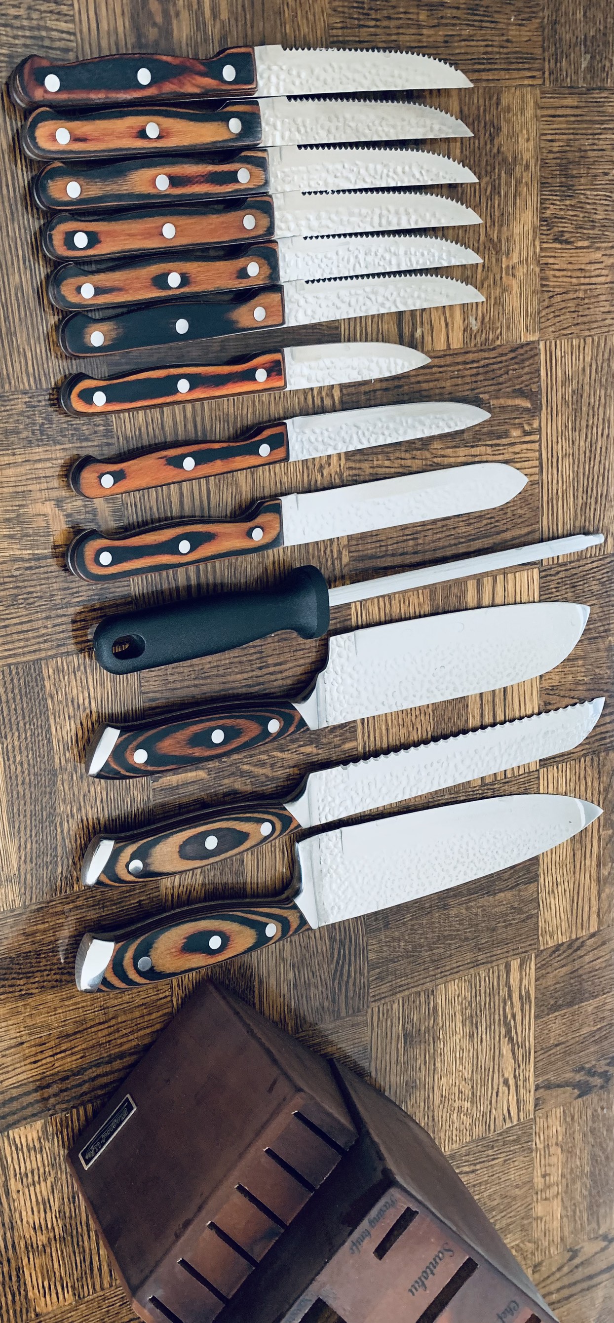 ELEGANT LIFE 15-Piece Set with Block Wood image indicator(2)