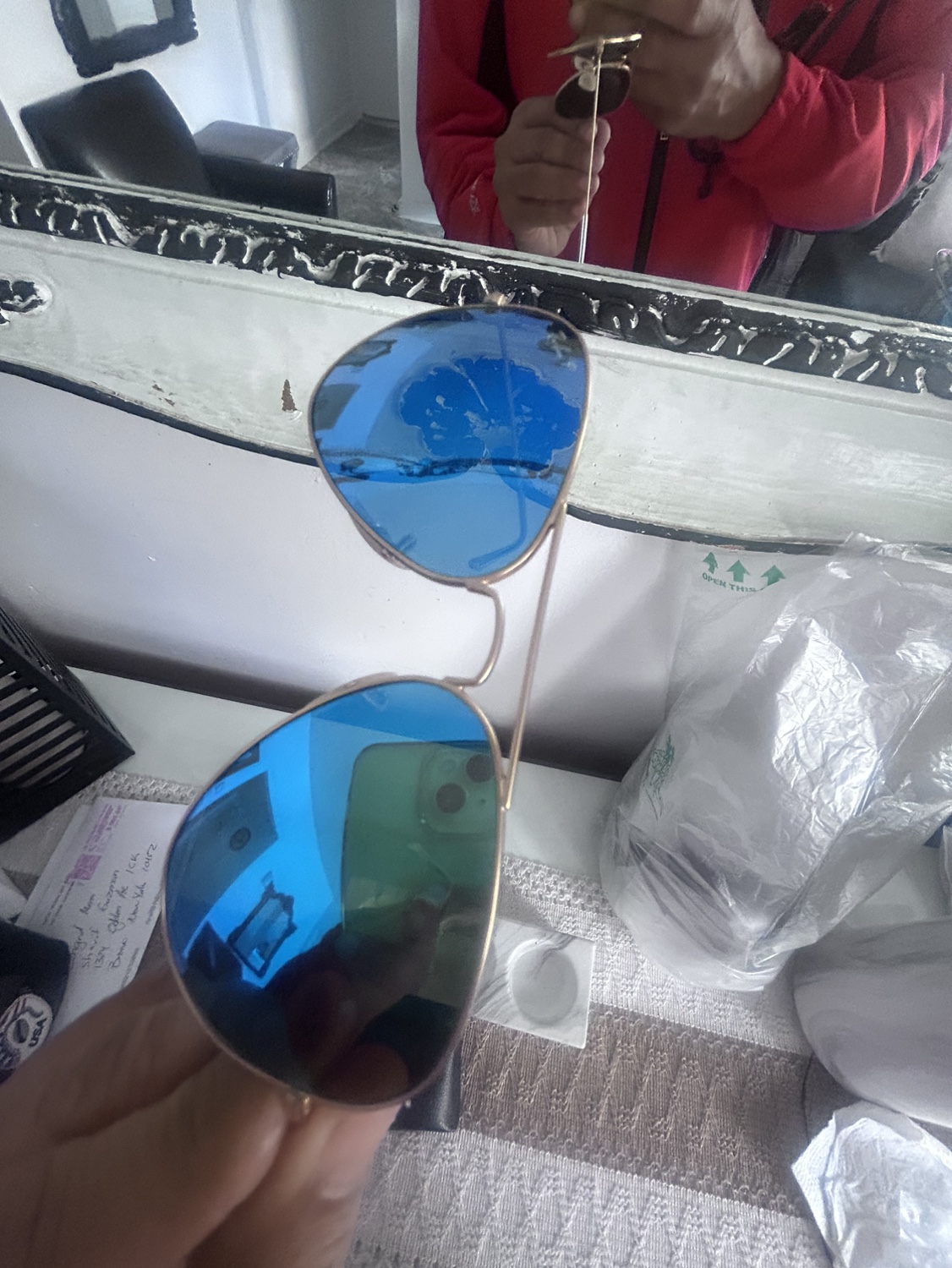 Sunglasses raybam  aviator original - photo 3