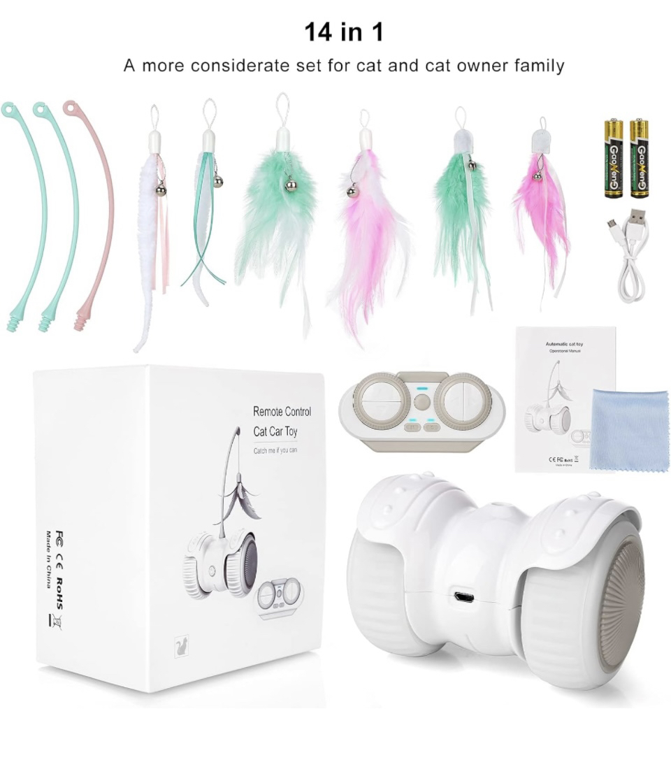 Automatic Cat Toys Interactive Cat Feather Toys, image indicator(9)