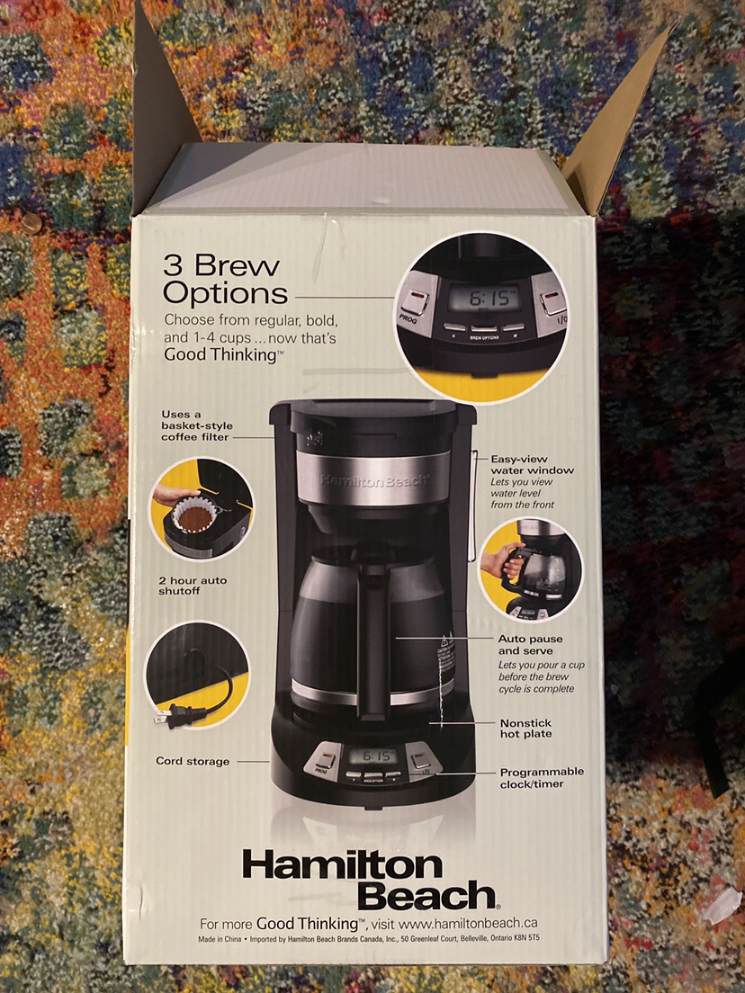 Hamilton Beach programmable coffee Maker - photo 2