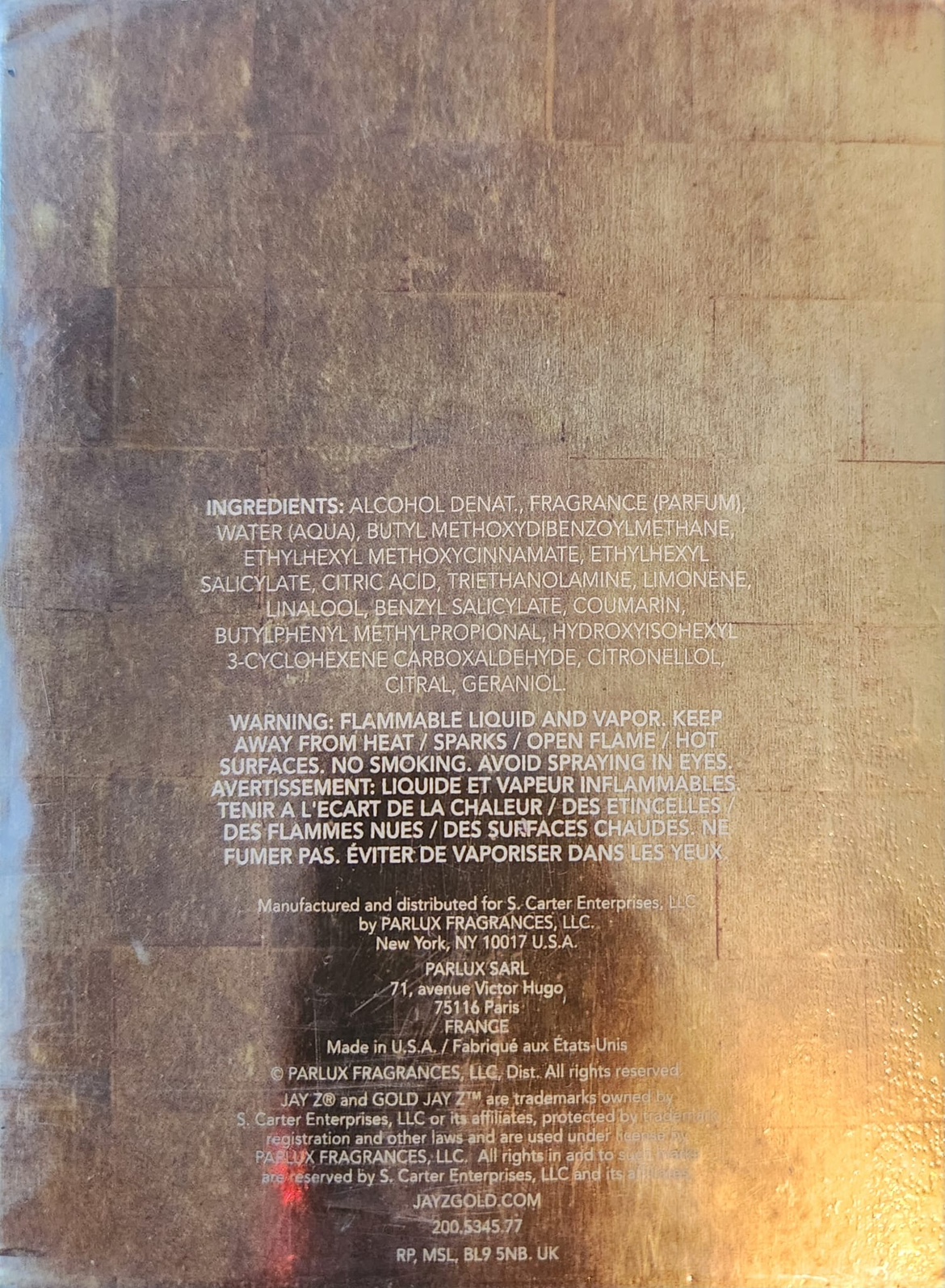 Jay Z Gold Cologne image indicator(2)