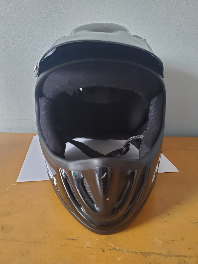 Odyssey Apache BMX Mens XL Extra Large Helmet Bike Black Blue image indicator(3)