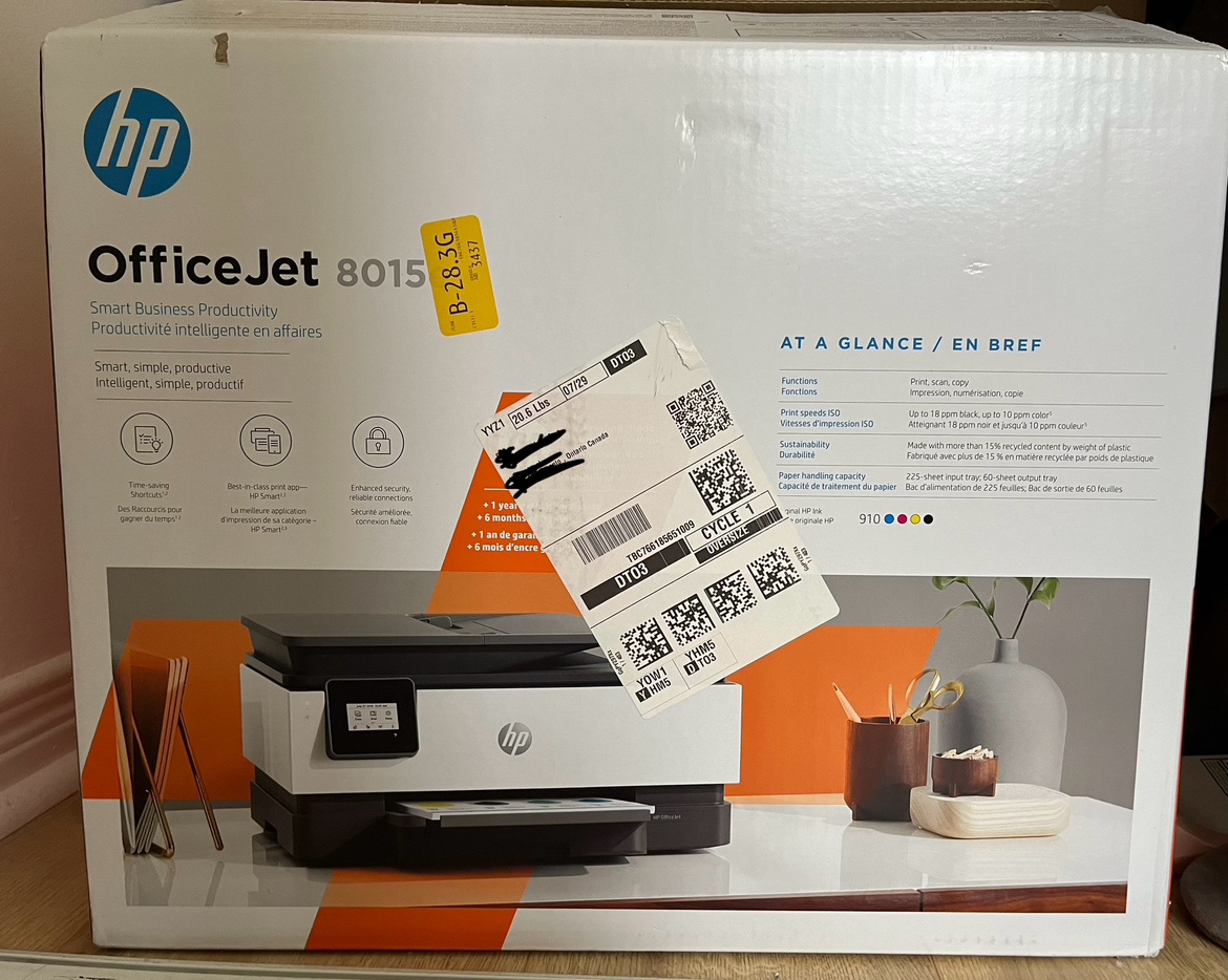 Printer HP office jet 8015 all in one