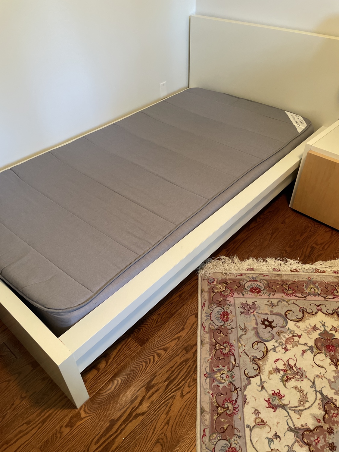 Single Bed frame and mattress