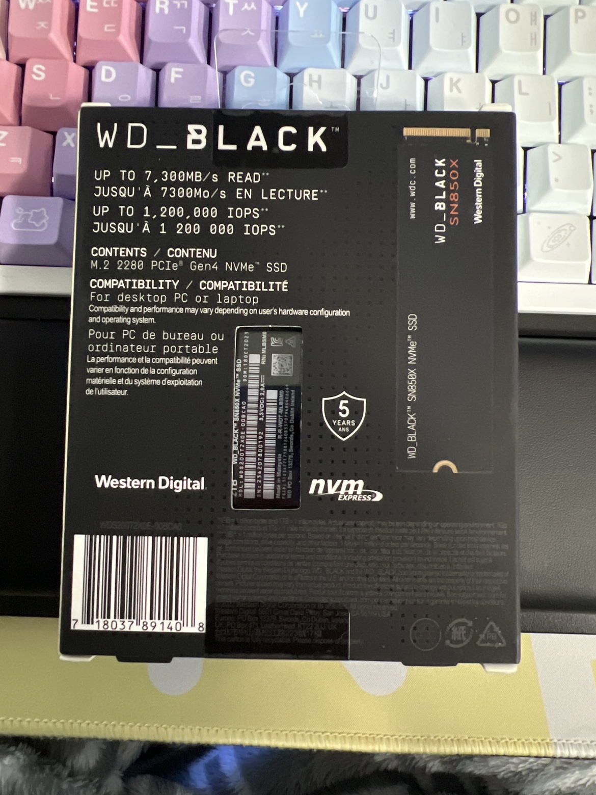 WD Black 2TB SN850X Internal SSD - photo 2