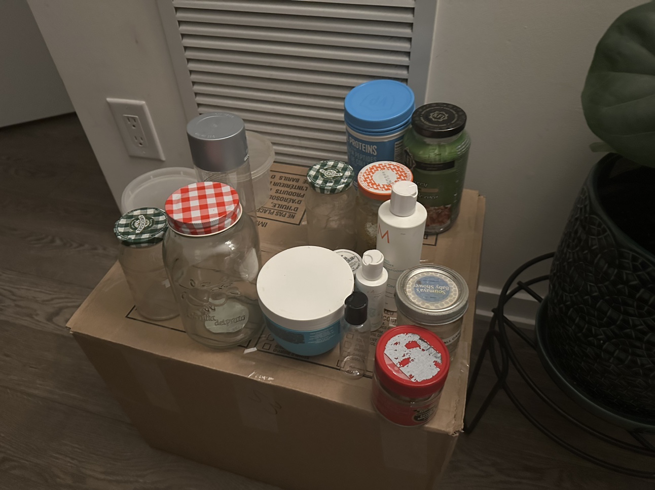 Free glass and plastic containers