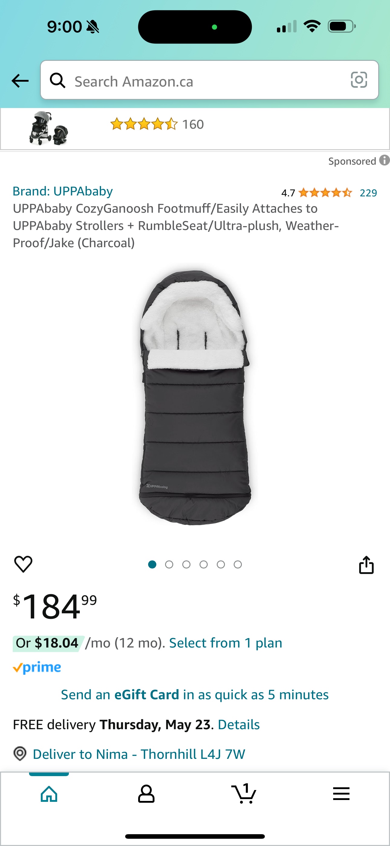 Uppababy Footmuff All weather protection image indicator(2)