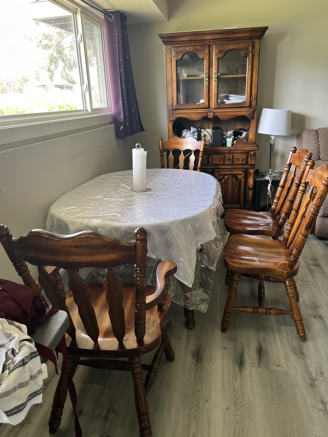 Dining table with 5 chairs