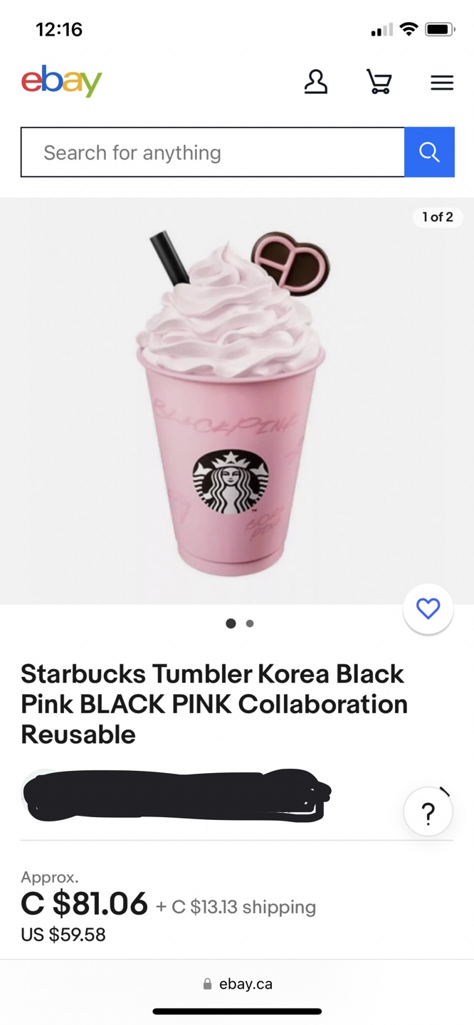 Starbucks Limited Edition Black Pink Cup image indicator(5)