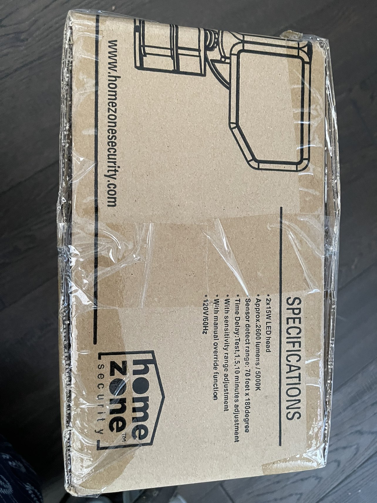 Motion sensor security light