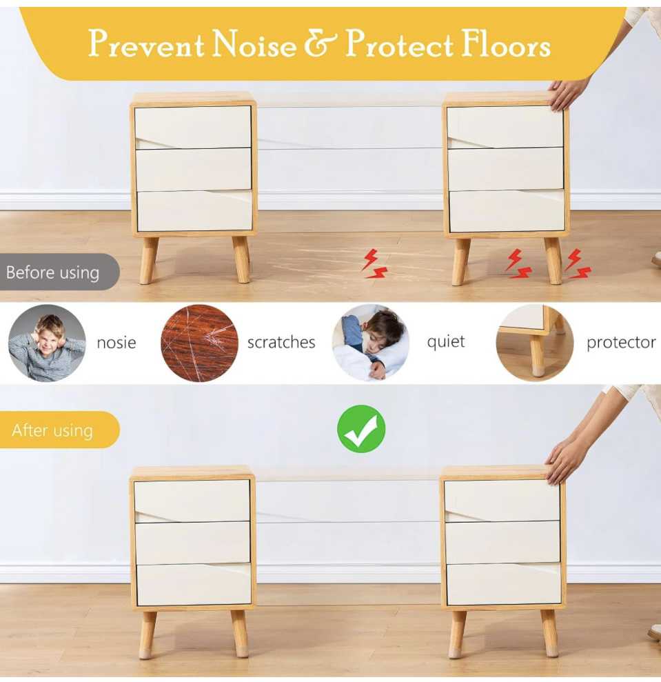 16PCS Chair Leg Floor Protectors, image indicator(6)